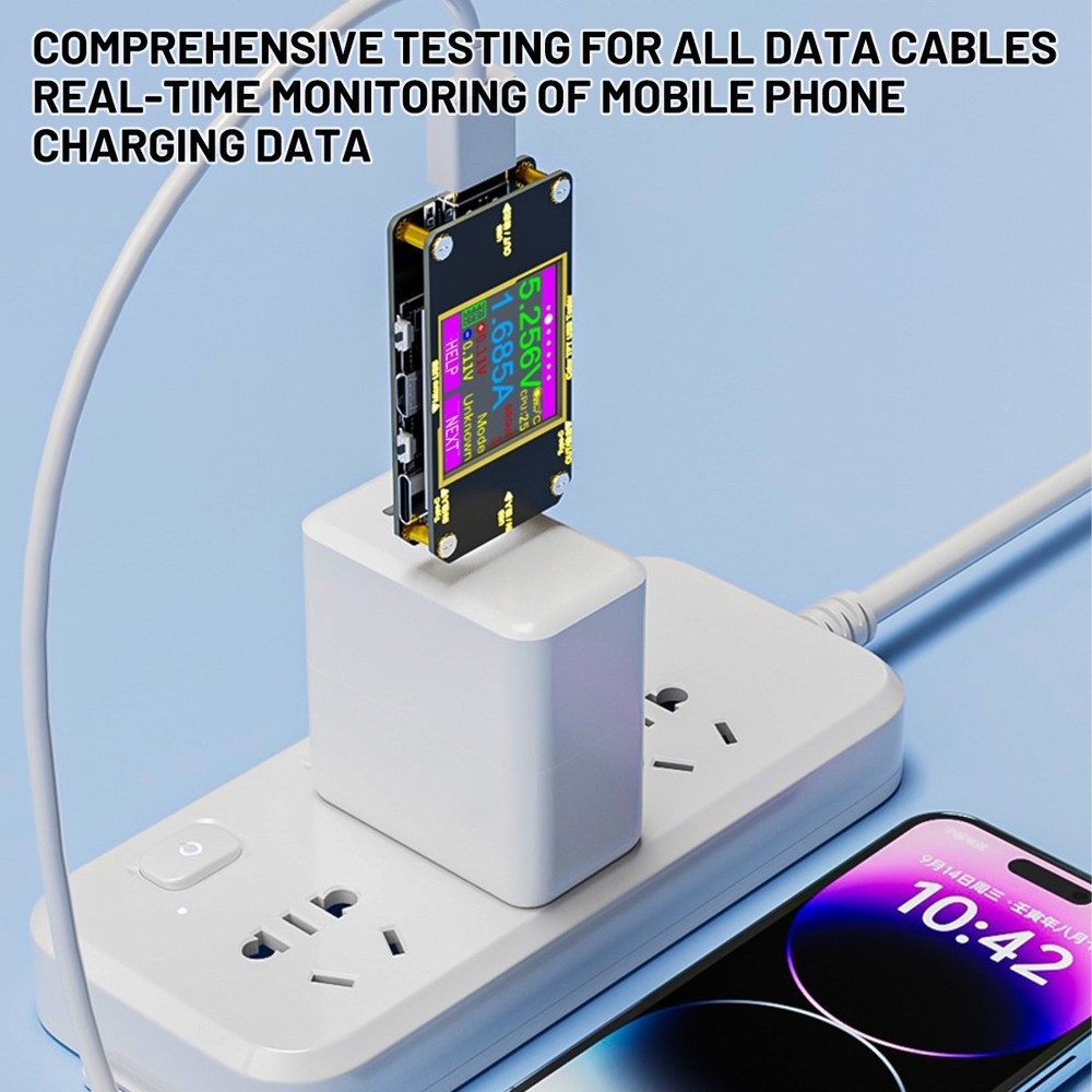 USB 3.0 Tester PD Type-C LCD Digital Voltmeter Ammeter Volt Trigger Durable Tool