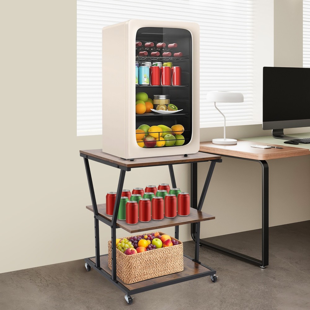 Printer Stand with Adjustable Design 3-Tier Printer Stand for Home/Office