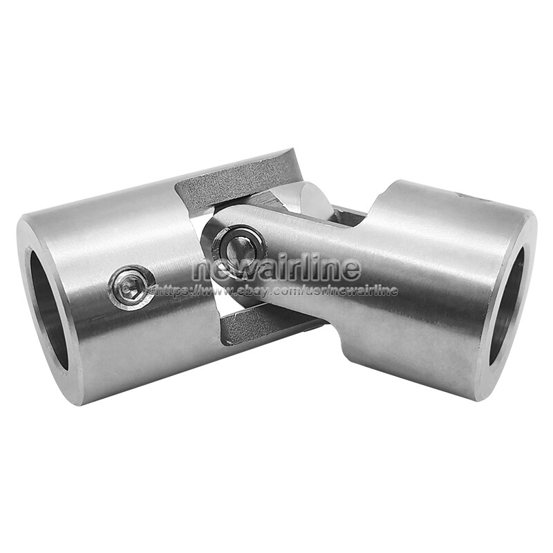1x 304SS Precision Cross Universal Joint Coupling Shaft Motor Connector Bushing