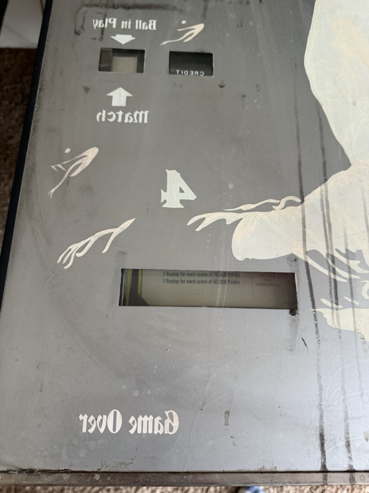 Bally Mata Hari Pinball Machine Back Glass ORIGINAL