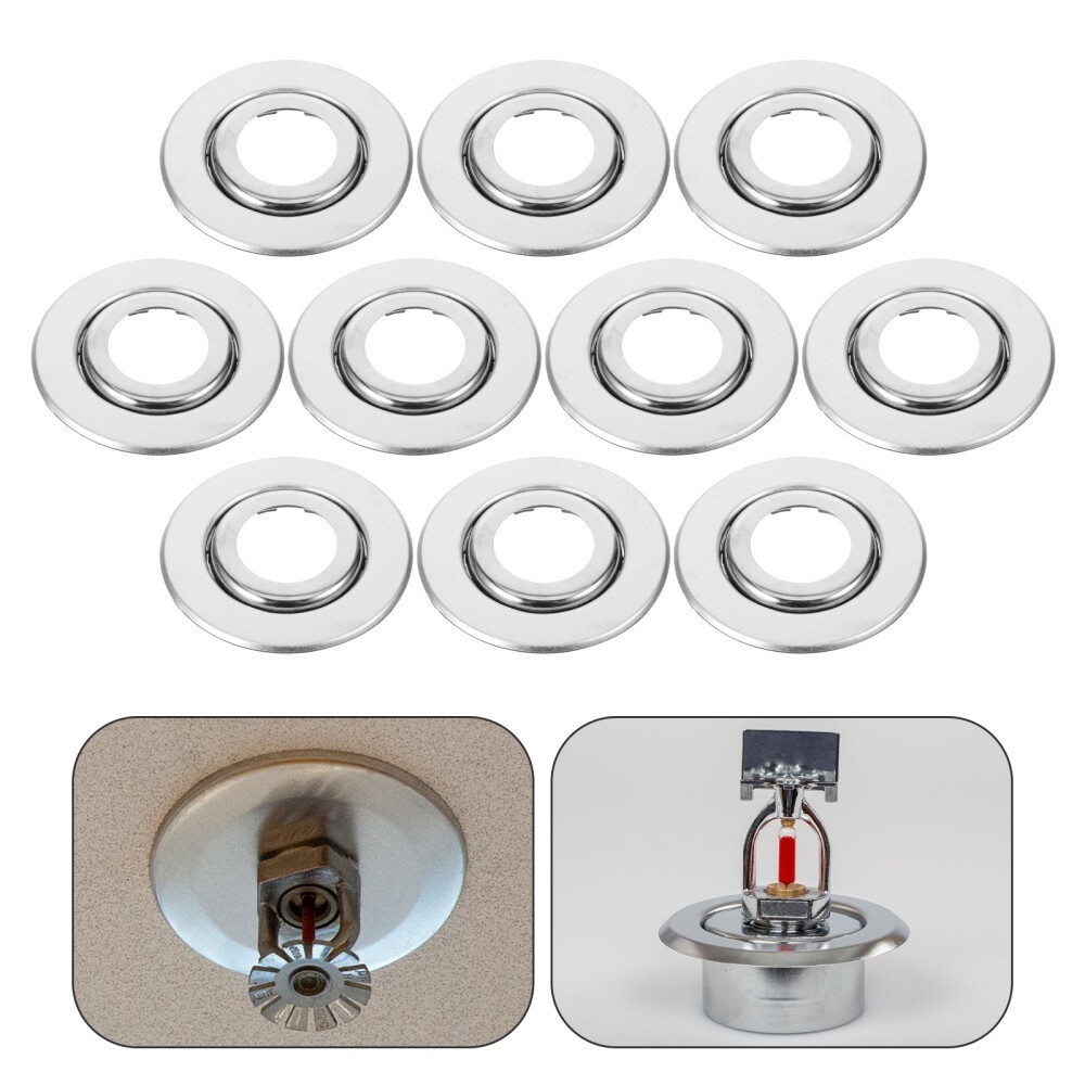 10 Pcs/set Double Disc Decorative Cover Fire Sprinkler Cap Protector for [
