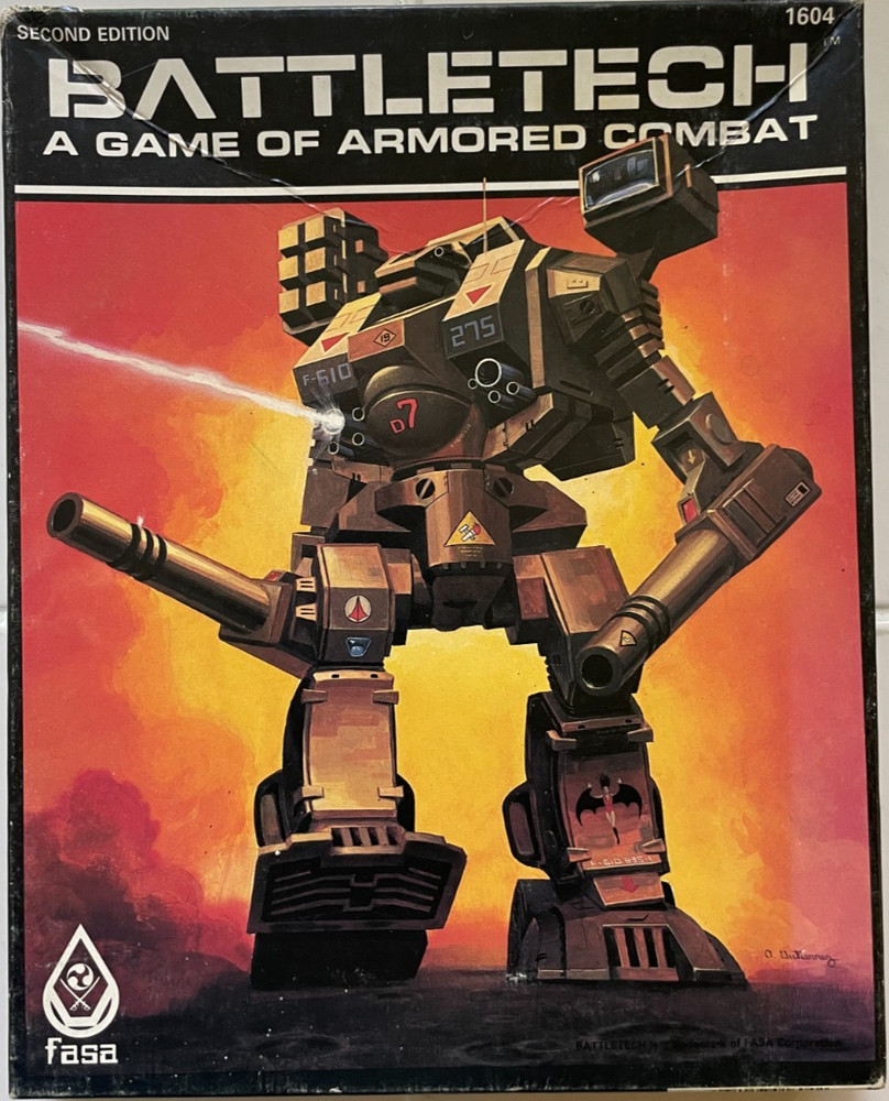 Battletech Box Set 1604 2nd Ed. -replacement rulebook, missing 1 plastic stand