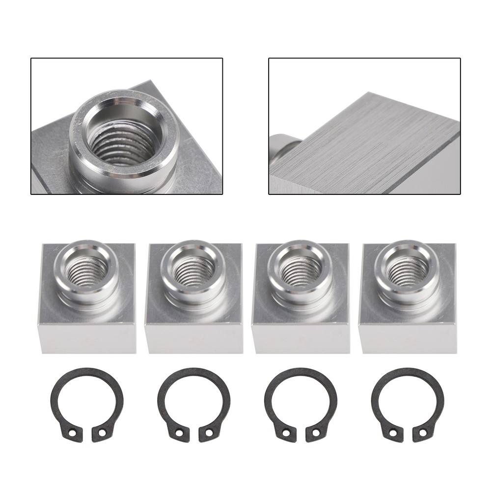 4X Set Snowmobile Trailer Insert Nut & Snap Ring 04414 03400 For Triton Xt & Lt