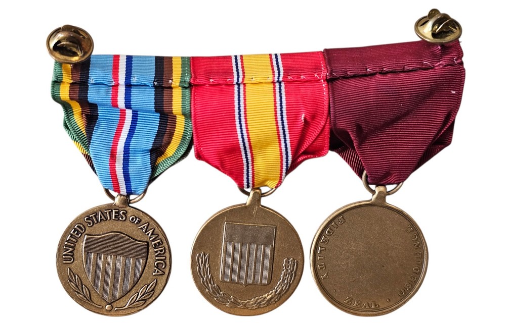Vintage US Navy Mounted Medals