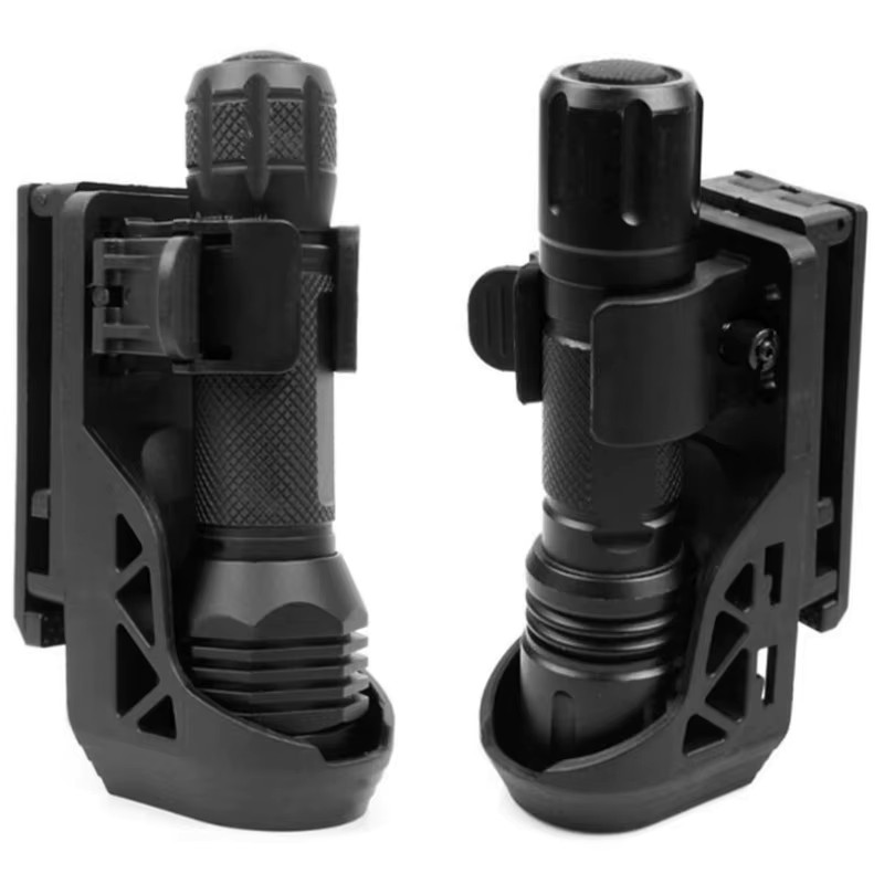 Tactical Flashlight Holster with Lever Side Lock System set General