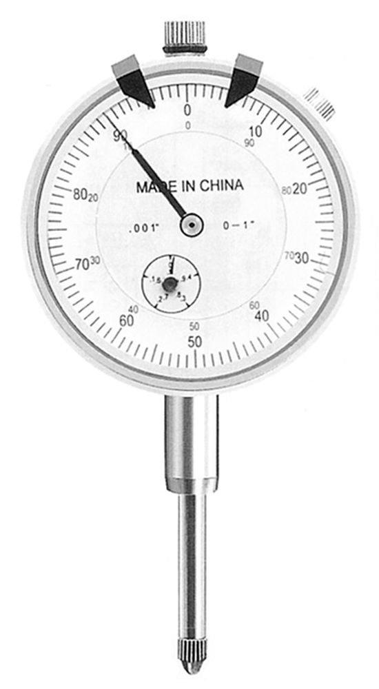 1/2" Dial Travel Indicator -  White Face