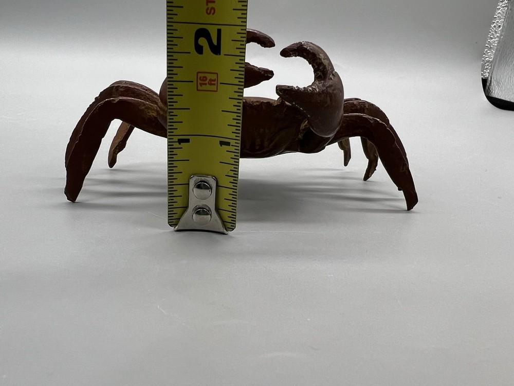 Brown Painted Iron 4” Wide Crab