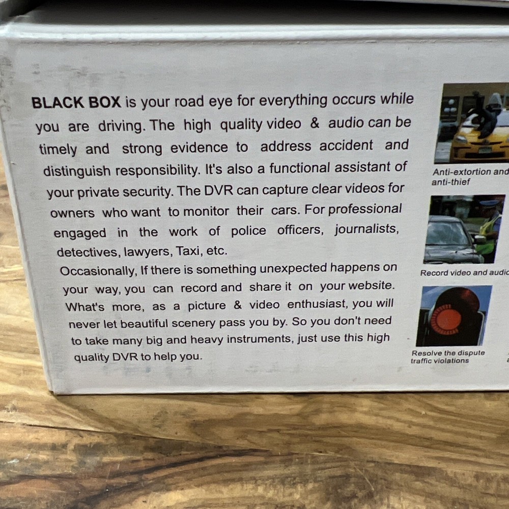 Vehicle BlackBOX DVR Full HD 1080