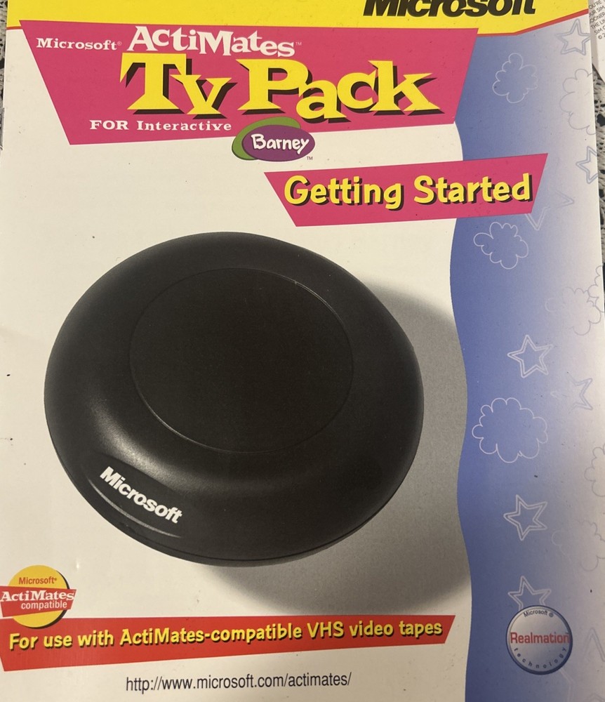 Microsoft Actimates Interactive Barney Transmitter Working NO Cables