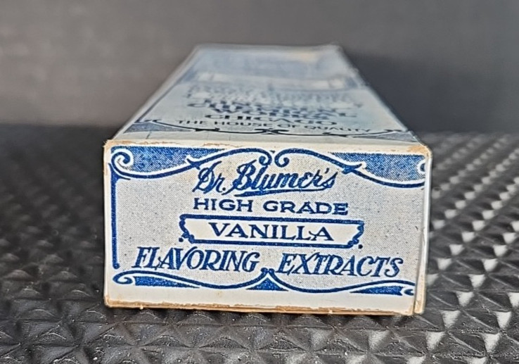 1920s Vintage. Dr. Blumer's EXTRACT. 2 Boxes. Maple/ Vanilla. Empty