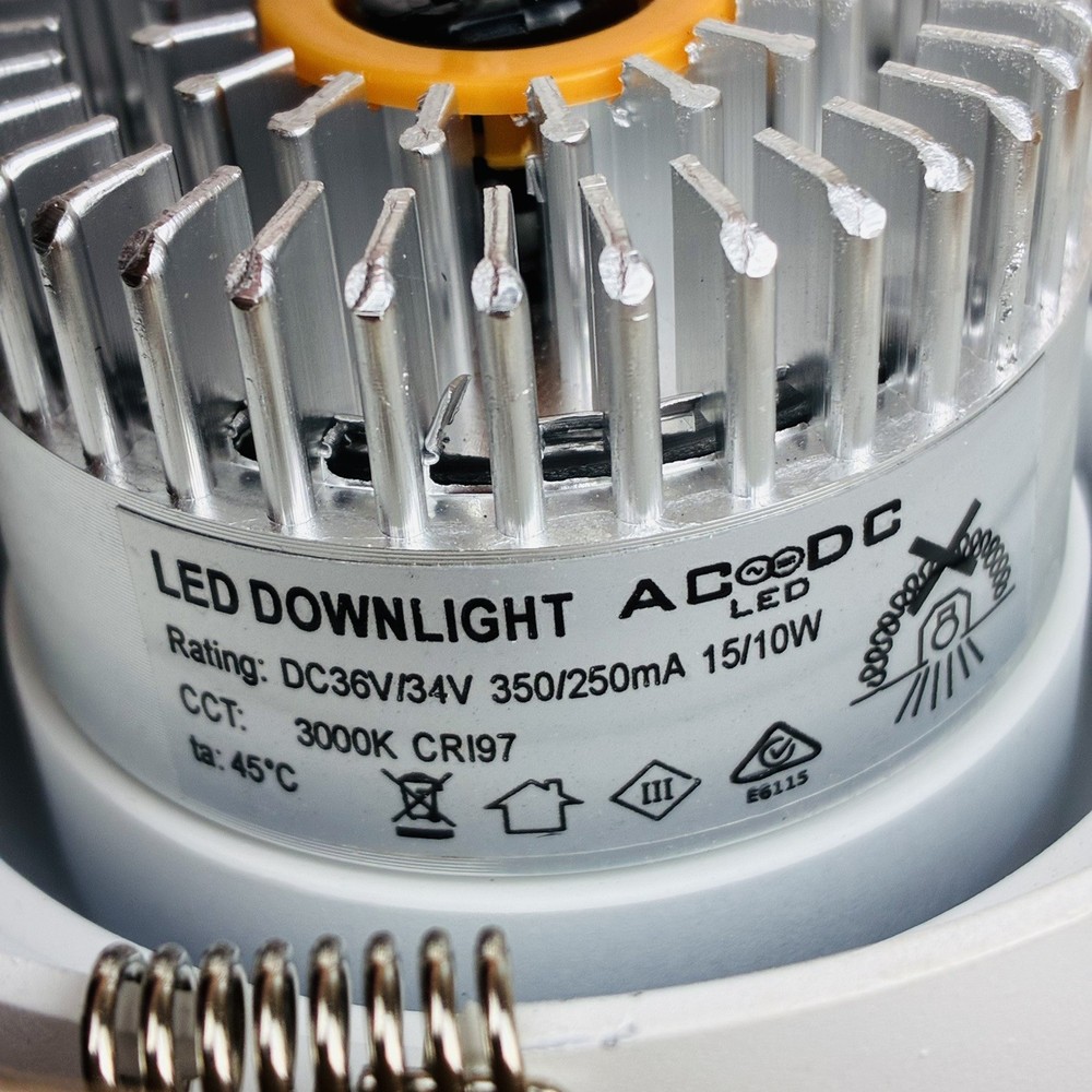 EST Core Hoop Smooth Frame 2.0 Recessed Twin White Adjustable Downlight