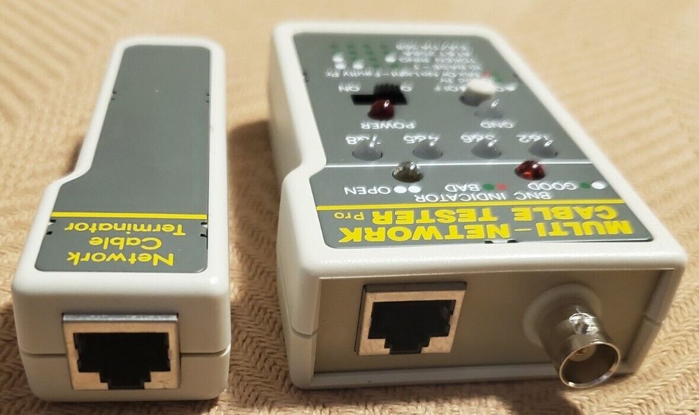 Multi-Network Cable Tester Pro And Network Cable Terminator TESTED Working