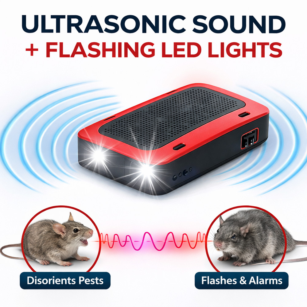 Ultrasonic Rodent Repeller Car Engine Mouse Rat Deterrent Pest Control Device