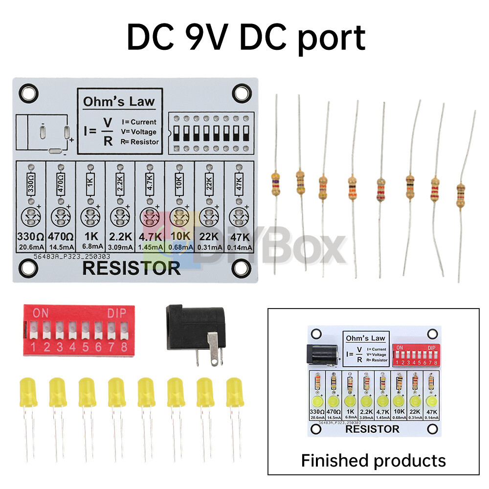 Soldering Practice Kit DIY Electronic Circuit Project Resistor Learning Board