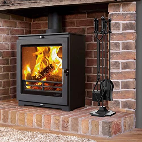 FIREPLACE TOOLS SET Wrought Iron Fire Place Accessories 5 Pcs GAMEXCEL