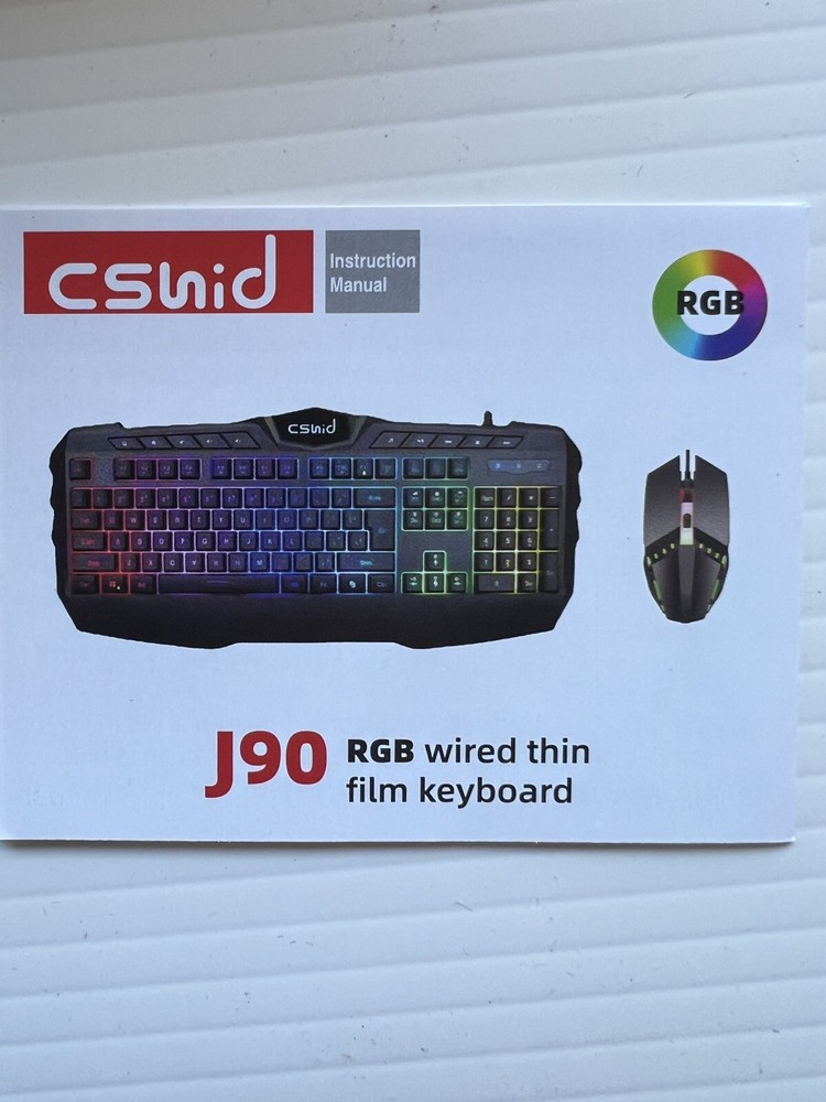 CSNID Gaming USB Wired Keyboard With Mouse