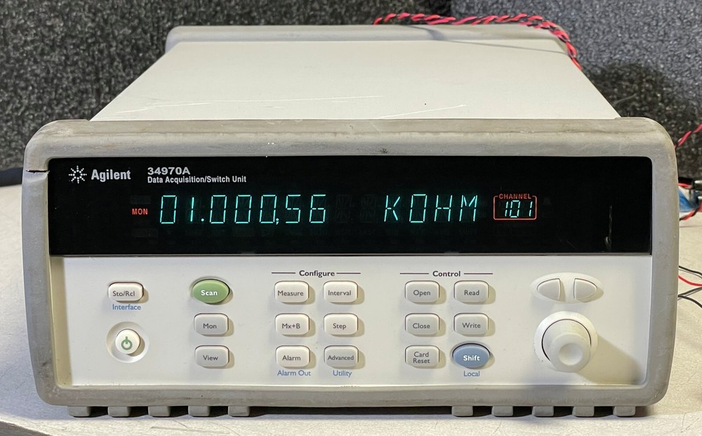 Agilent HP 34970A Data Acquisition Data Logger Switch Unit w/ 6.5 Digit DMM
