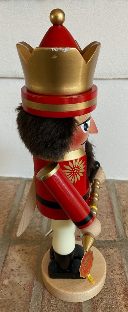 Steinbach 14” German King Nutcracker w/ Tag NO BOX Damaged