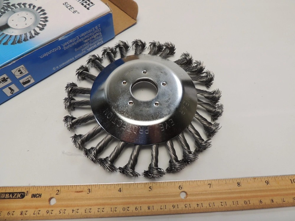 Weeding Wheel 6" Twisted Wire