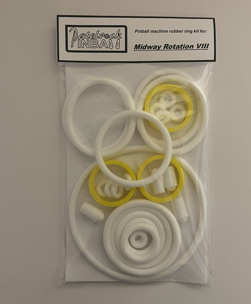 1978 Midway Rotation VIII Pinball Machine Rubber Ring Kit