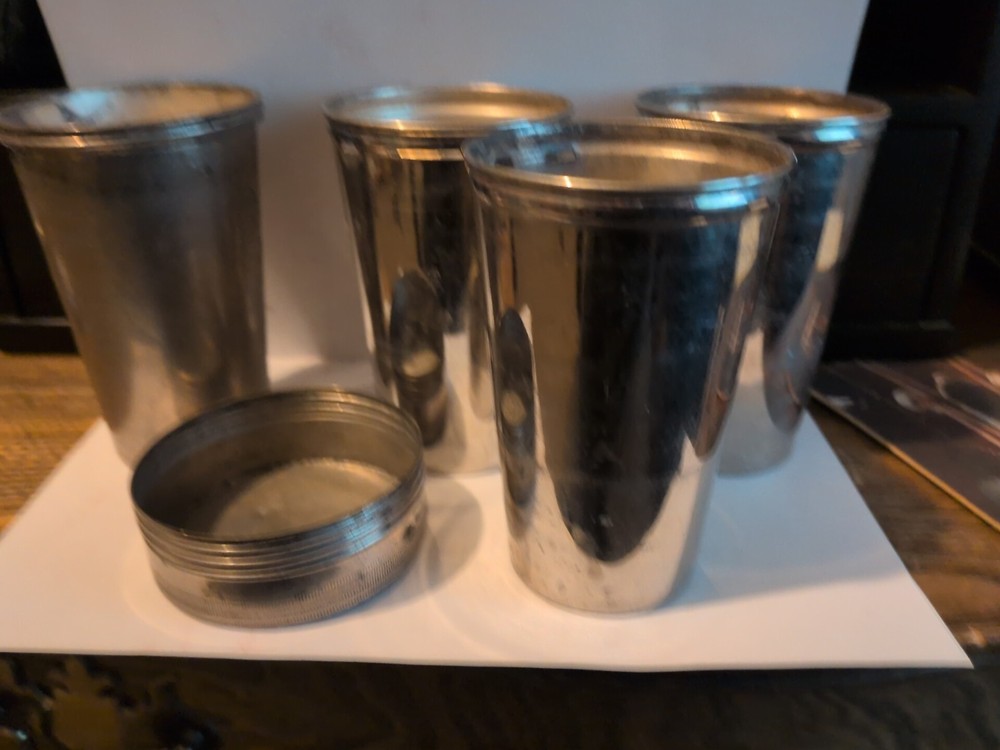 Vintage Metal Nesting Cups