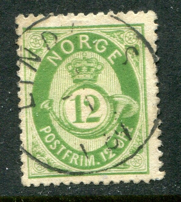 Norway #26 Post Horn 12 Ore [Used]