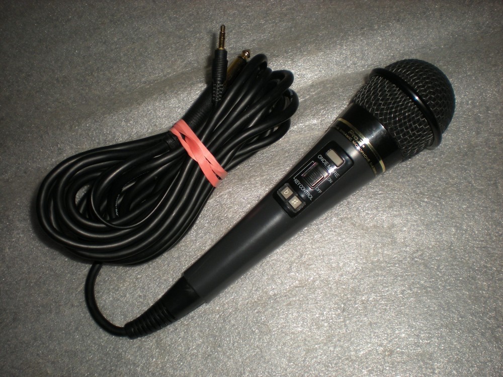 UNTESTED Karaoke Pro.2 DM-395KC Dynamic Microphone With Key Control Remote