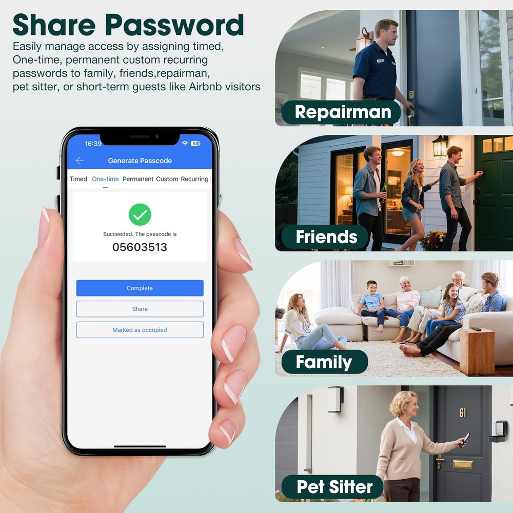 Smart Key Lock Box Electronic Bluetooth Lock Box with APP Control & PIN Code ...