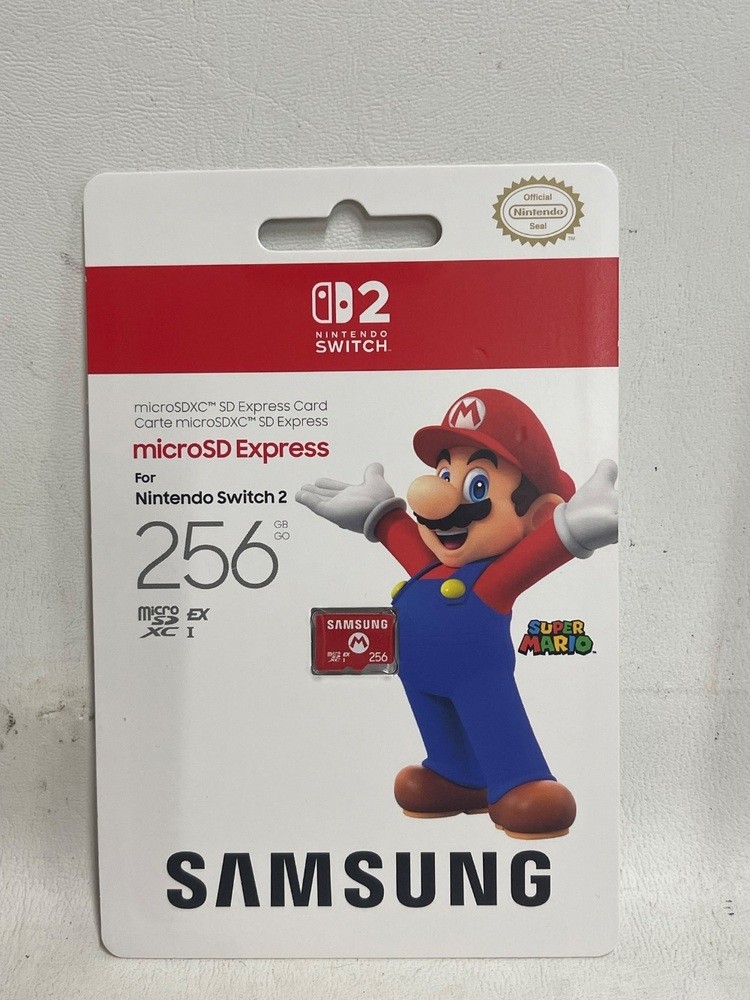 Samsung  Nintendo Switch 2 Mario 256GB microSD Express