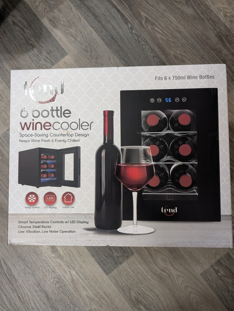 6 bottle wine cooler fridge