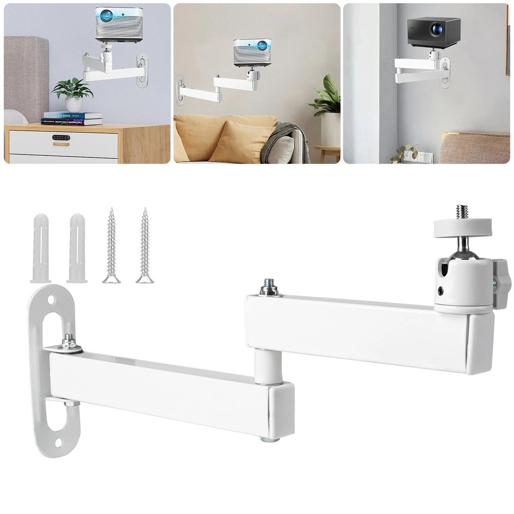 Wall Ceiling Mount Bracket Foldable for Camera Projector Light 90° Up Down Tilt