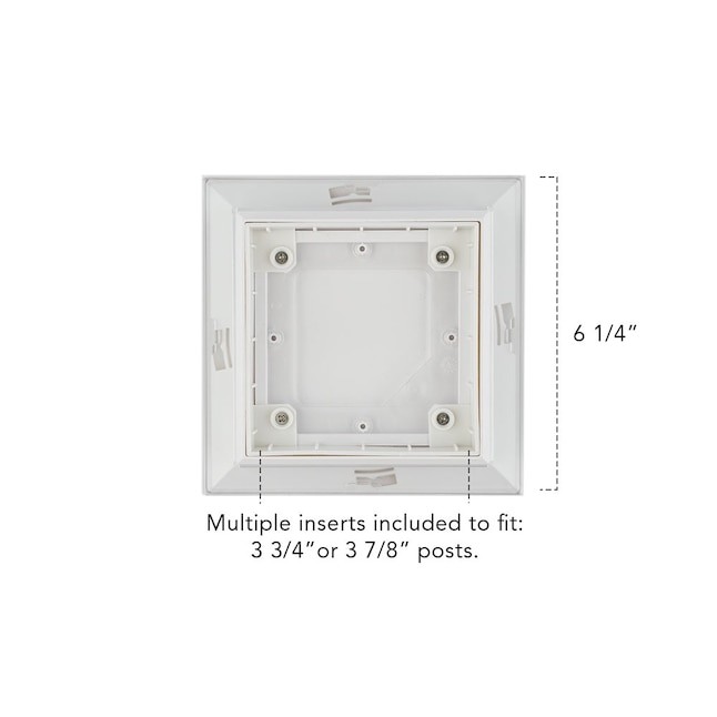 Deckorators White Solar LED Deck Post Cap Light for 4x4 Wood Posts