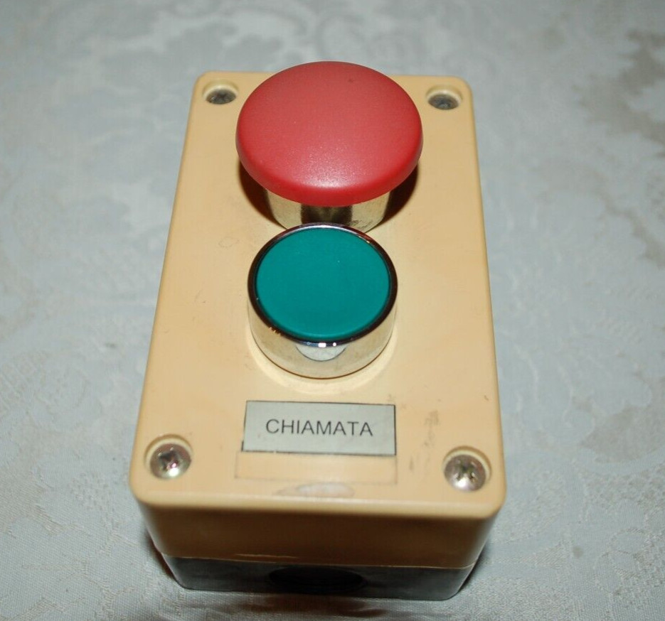 380V AC Power Button Switch, 1960s