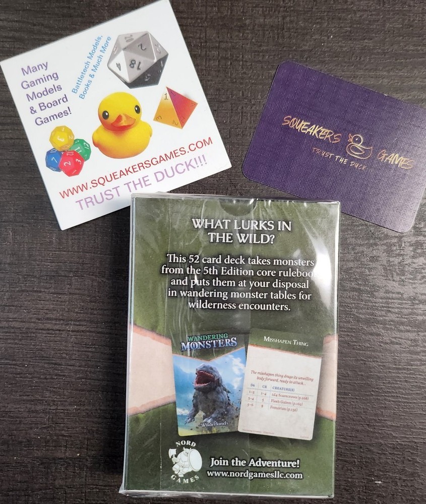 Wandering Monsters Deck: Wilderlands (5E)