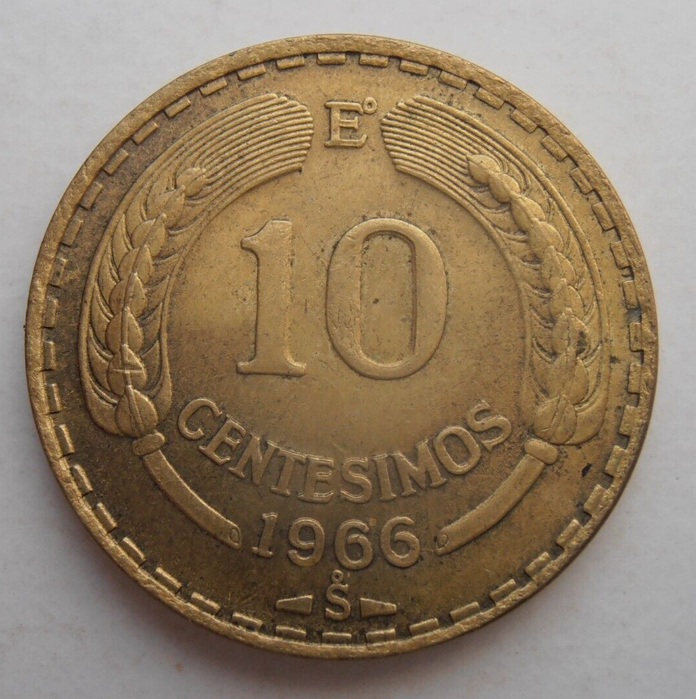 CHILE 10 CENTESIMOS 1966