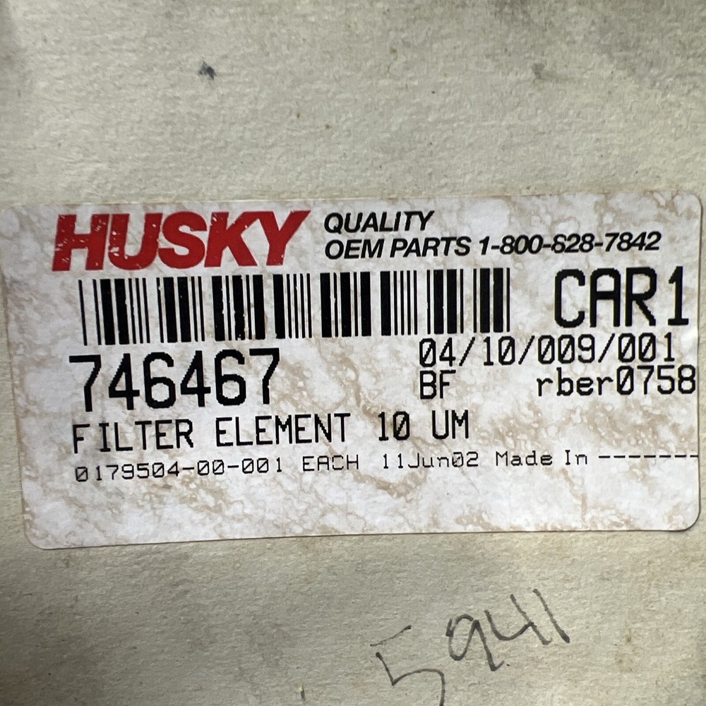 Husky Injection Molding Machine Filter Element HPN746467 NEW!