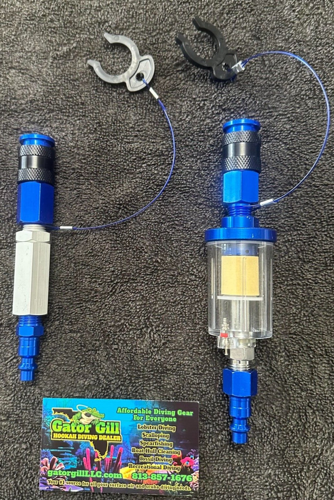 Filtration kit for Hookah diving  Complete with quick connects NO TOOLS NEEDED