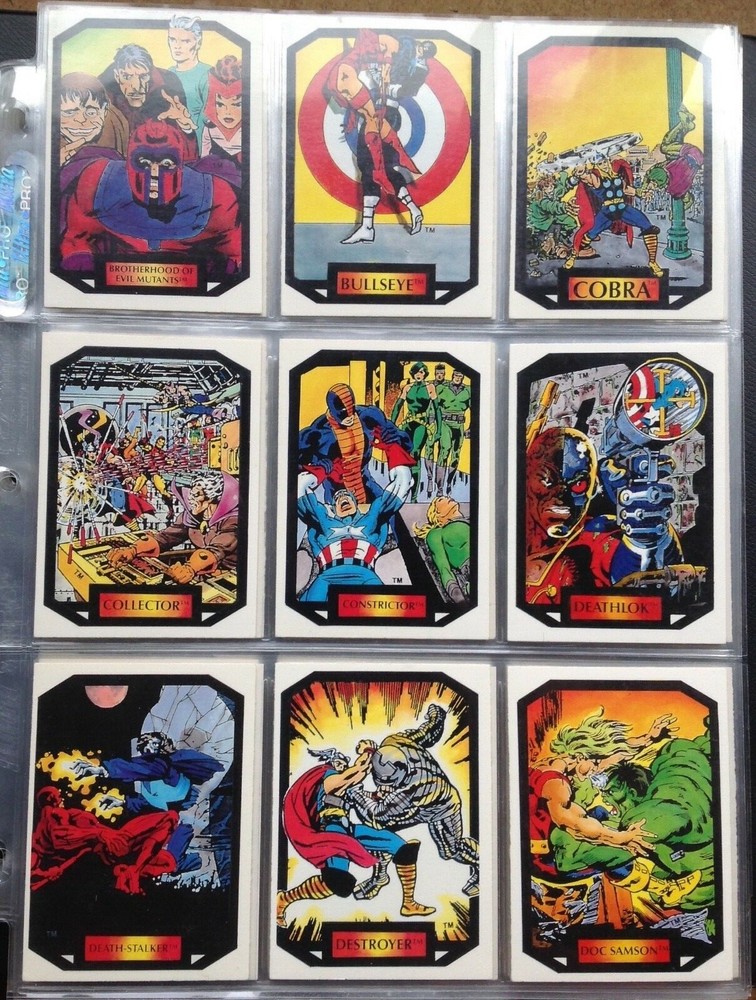 1987 MARVEL UNIVERSE SERIES 2 COLOSSAL CONFLICTS COMPLETE COMIC TRADING CARD SET