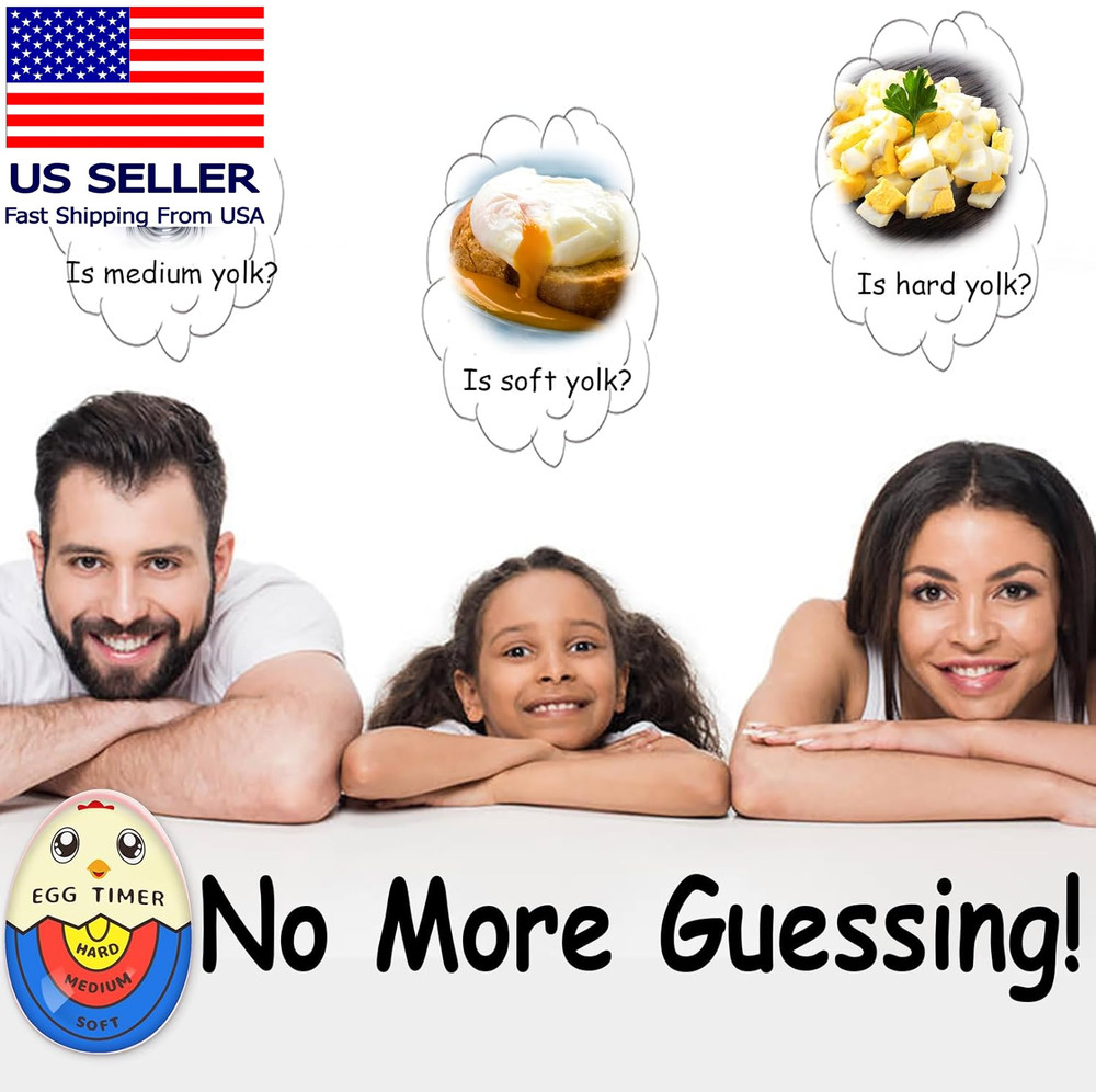 Egg Timer for Boiling Eggs That Changes Color When Done, Color