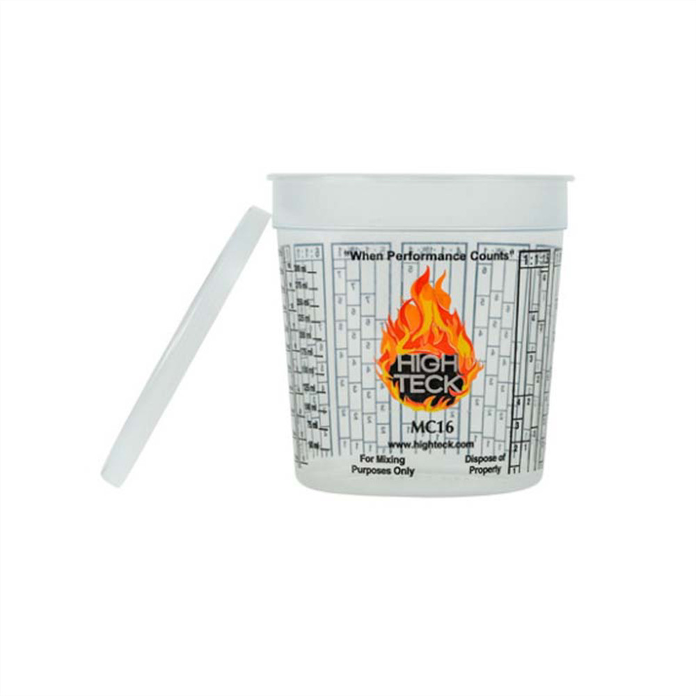 High Teck Products MC16 Mixing Cup, 1 pt, Polypropylene