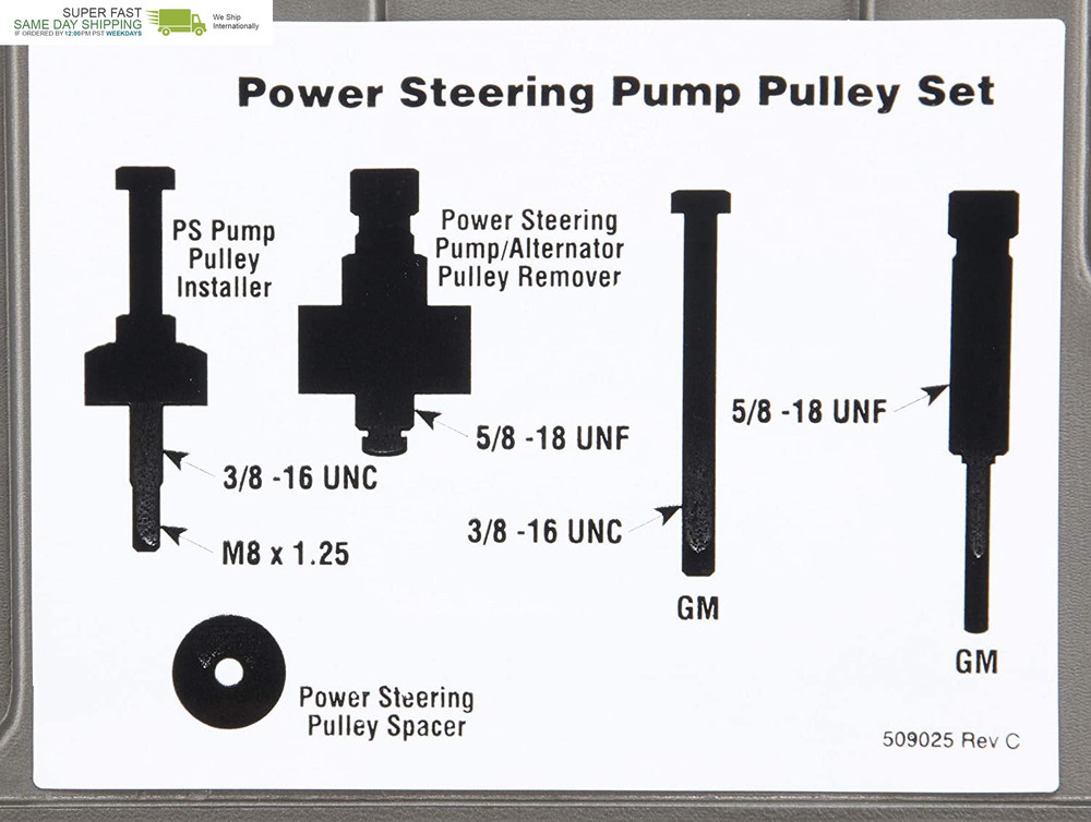 Power Steering Pump Pulley Service Set