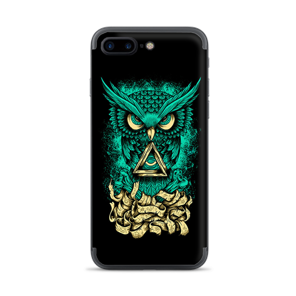 Apple iPhone 7 / 8 Plus Skins Decal Wrap Awesome Owl Evil