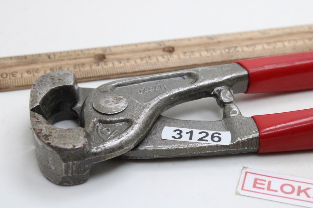 Unbranded 10" RED Rubber Handle Forge Nipper Tool