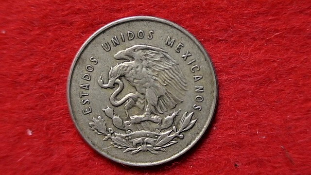 1951 Mexico 25 Centavos .300 Silver Coin