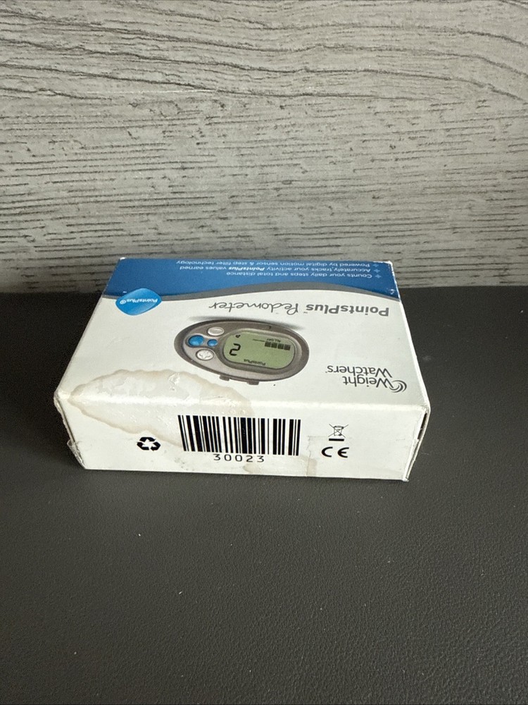 Weight Watchers PointsPlus Pedometer Digital Step Distance Activity Tracker Gray
