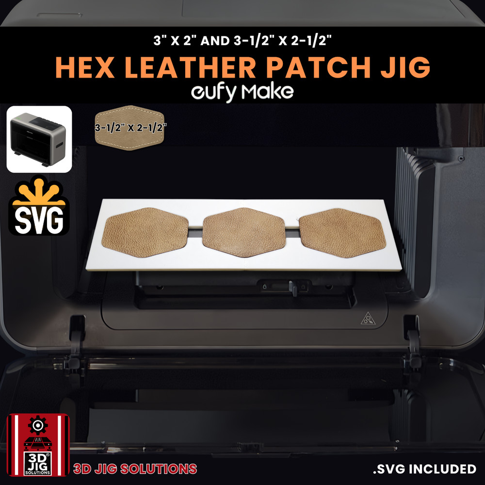 EufyMake E1 Jig | Hex Hat Patch UV Printer Fixture, UV Printing Alignment Tool