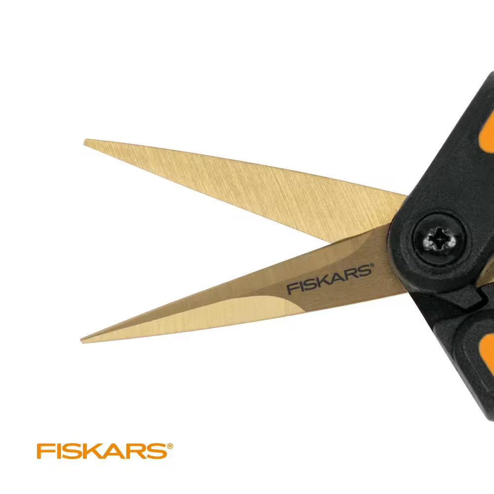 6 In. Titanium Micro-Tip Blade Pruning Shears with Softgrip Handles