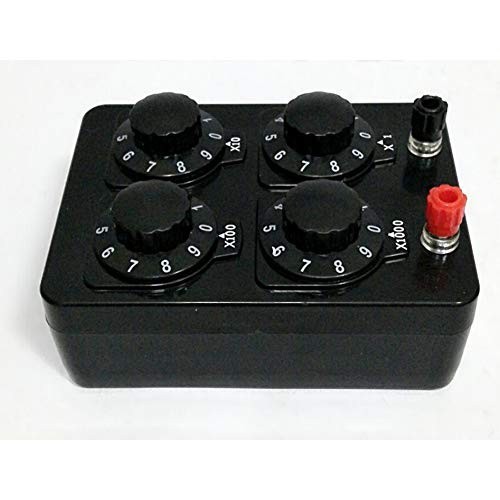 Precision Variable Resistor 0-9999 Ohm Resistance Box for Physics Experiments