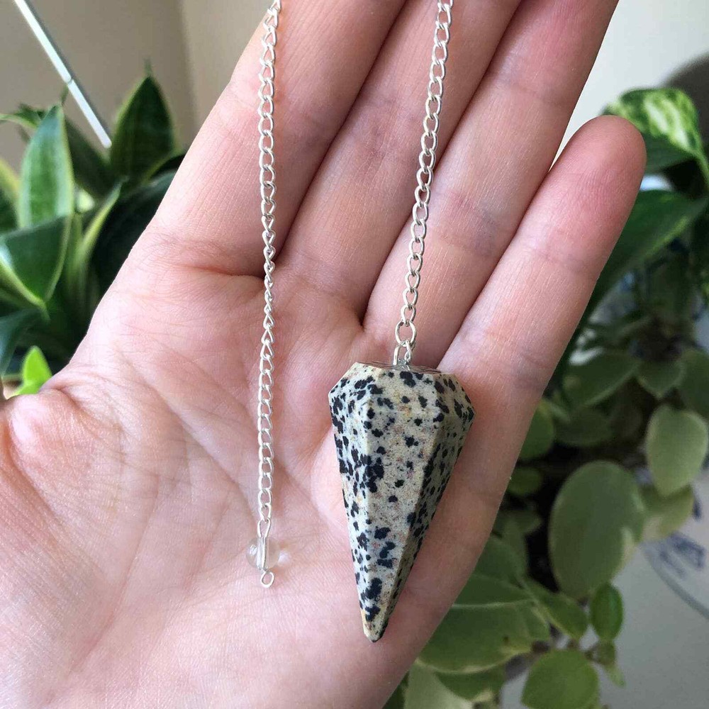 Dalmatian Jasper Pendulum