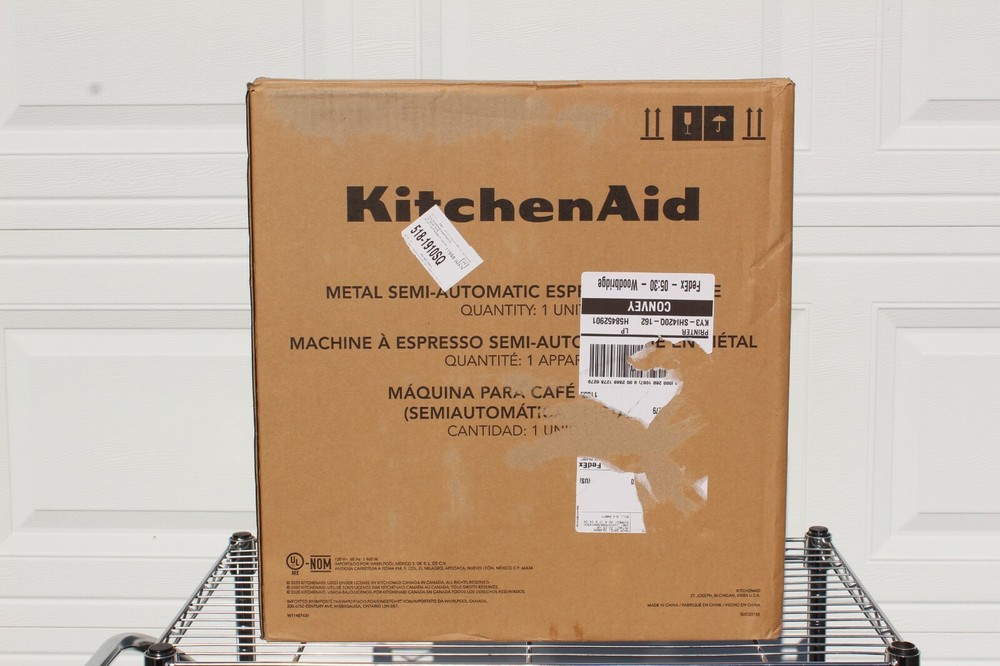 KitchenAid metal semi-automatic espresso machine KES6503X